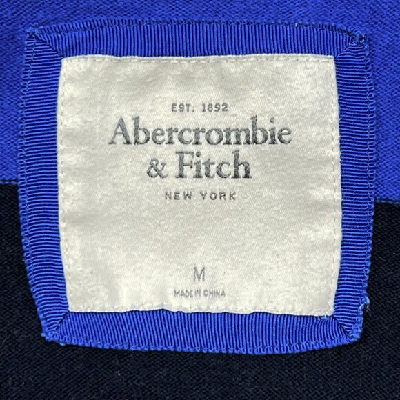 Y2K Vintage Rugby Cardigan Cotton Wool Cashmere Striped Rib Knit Size M - Picture 6 of 8